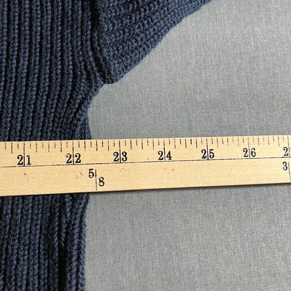 Peconic Bay Traders Chenille Sweater Mens Large Blue Knit Grandpa Cabincore USA - Picture 8 of 8